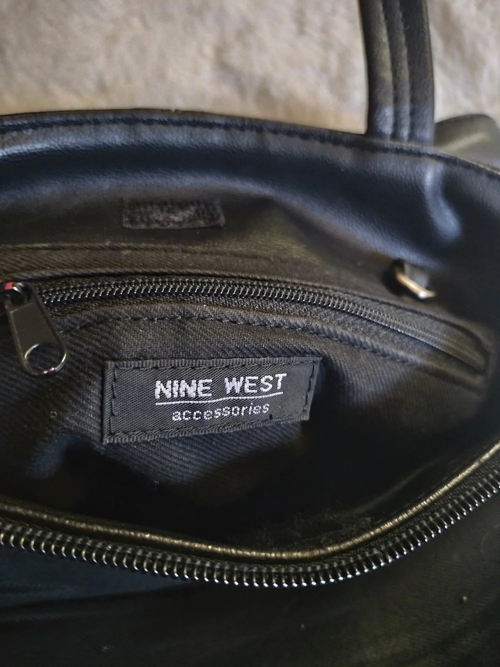 Nine West Black Satchel Handbag
